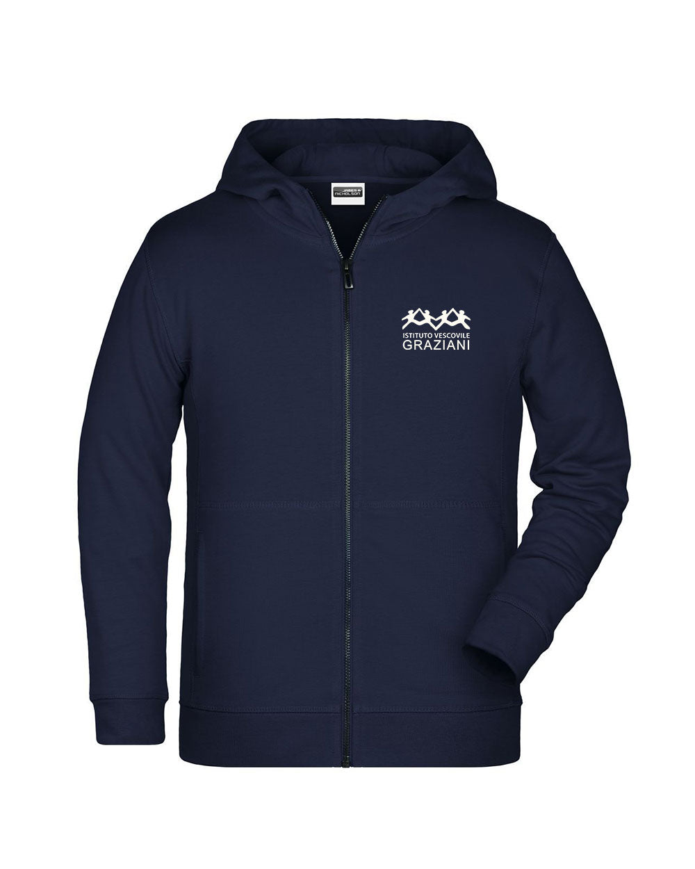Felpa cappuccio con zip Leggera KID