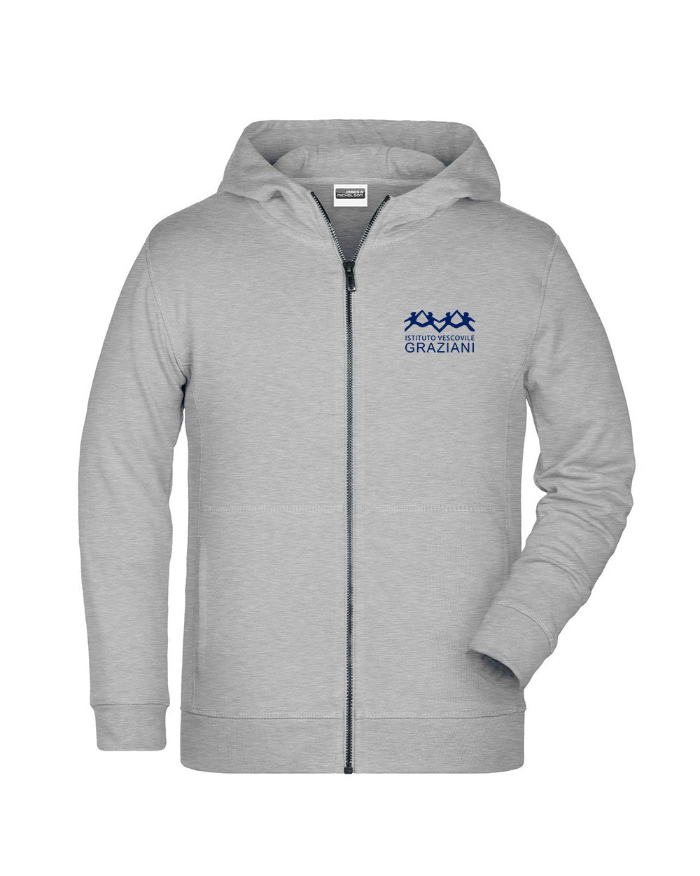 Felpa cappuccio con zip Leggera KID