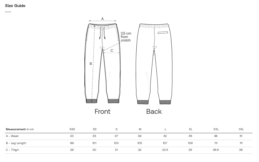 Pantalone tuta Pesante UNISEX