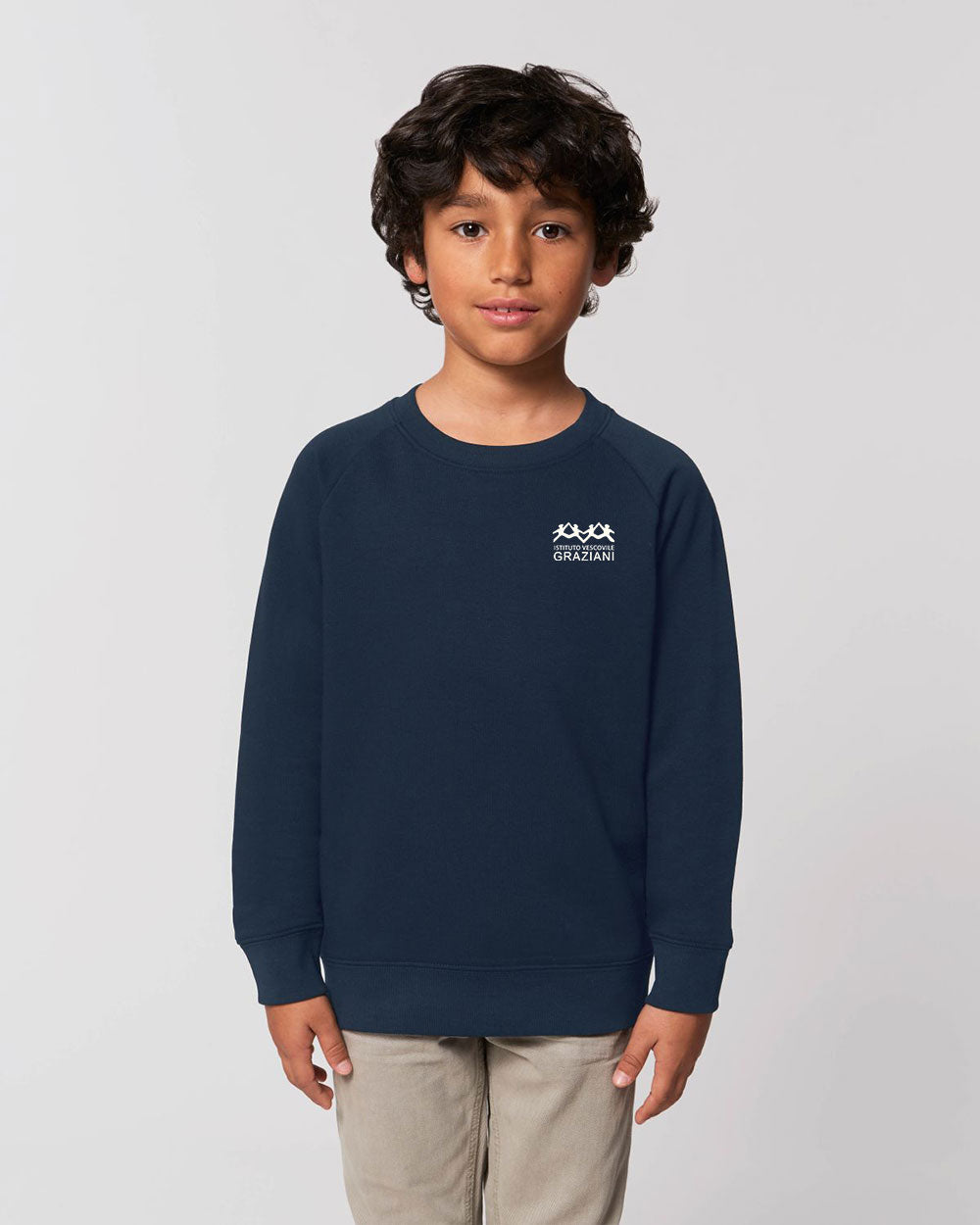 Felpa girocollo leggera KID (PRODOTTO FINESERIE)