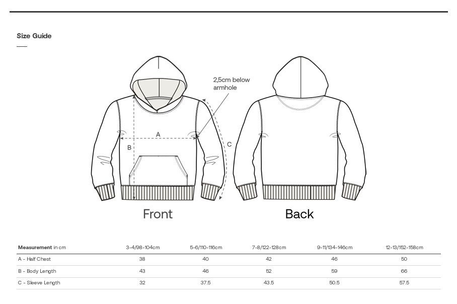 Felpa pesante cappuccio KID